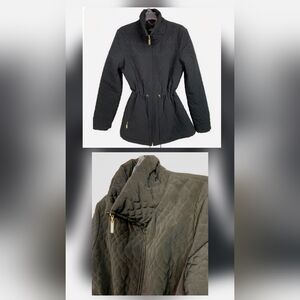 ELLEN TRACY | Plush Quilted Lined Jacket | Black | Large